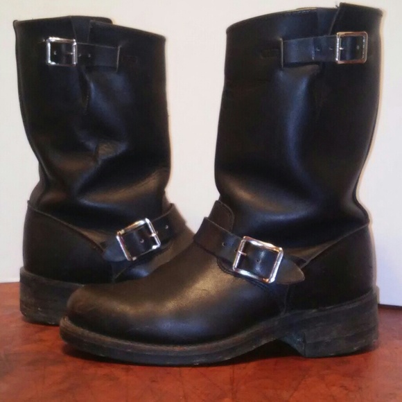 old school motorcycle boots